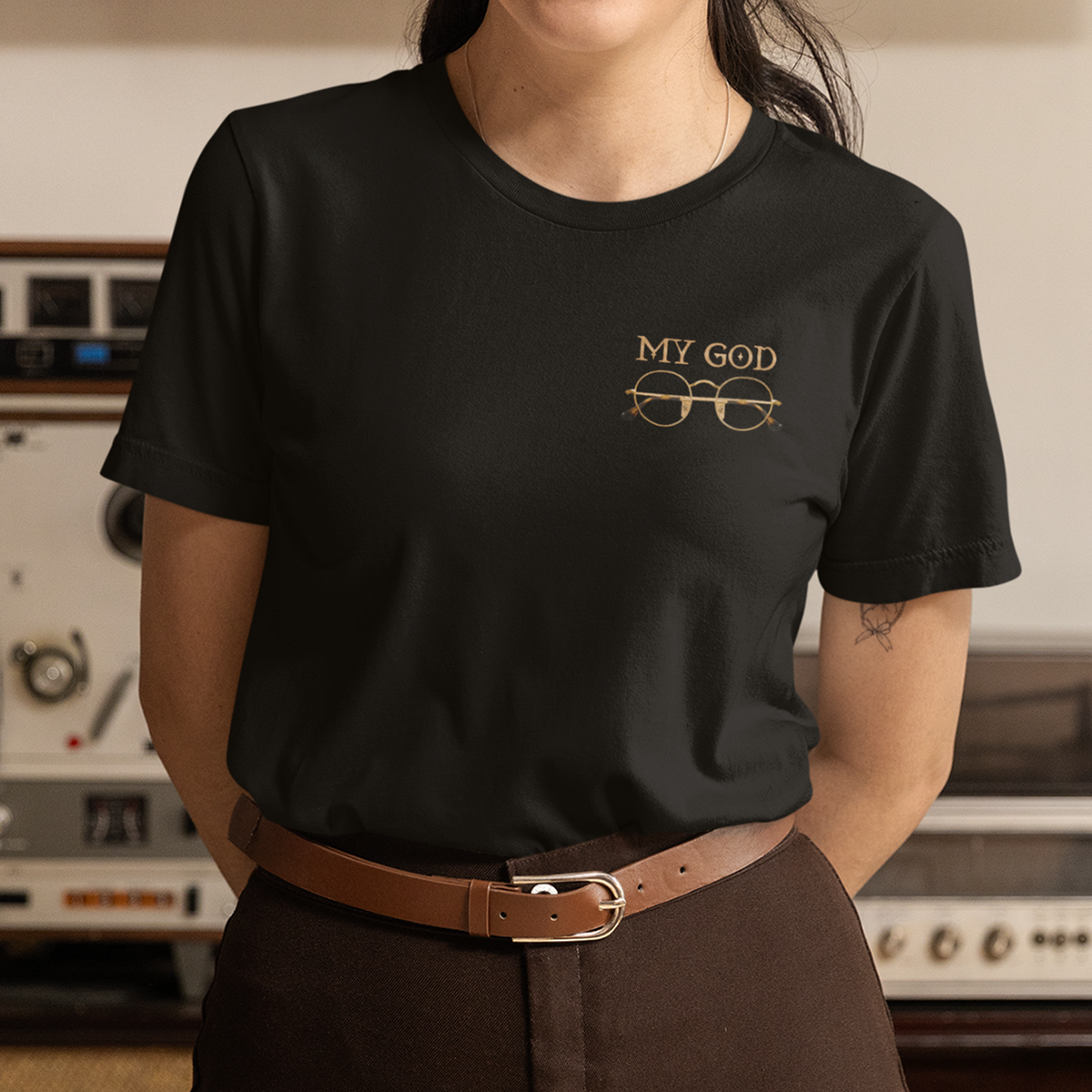 MY GOD UNISEX GARMENT-DYED HEAVYWEIGHT T-SHIRT