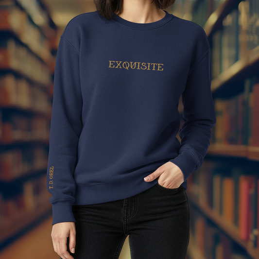 EXQUISITE EMBROIDERED UNISEX GARMENT-DYED SWEATSHIRT