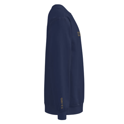 EXQUISITE EMBROIDERED UNISEX GARMENT-DYED SWEATSHIRT
